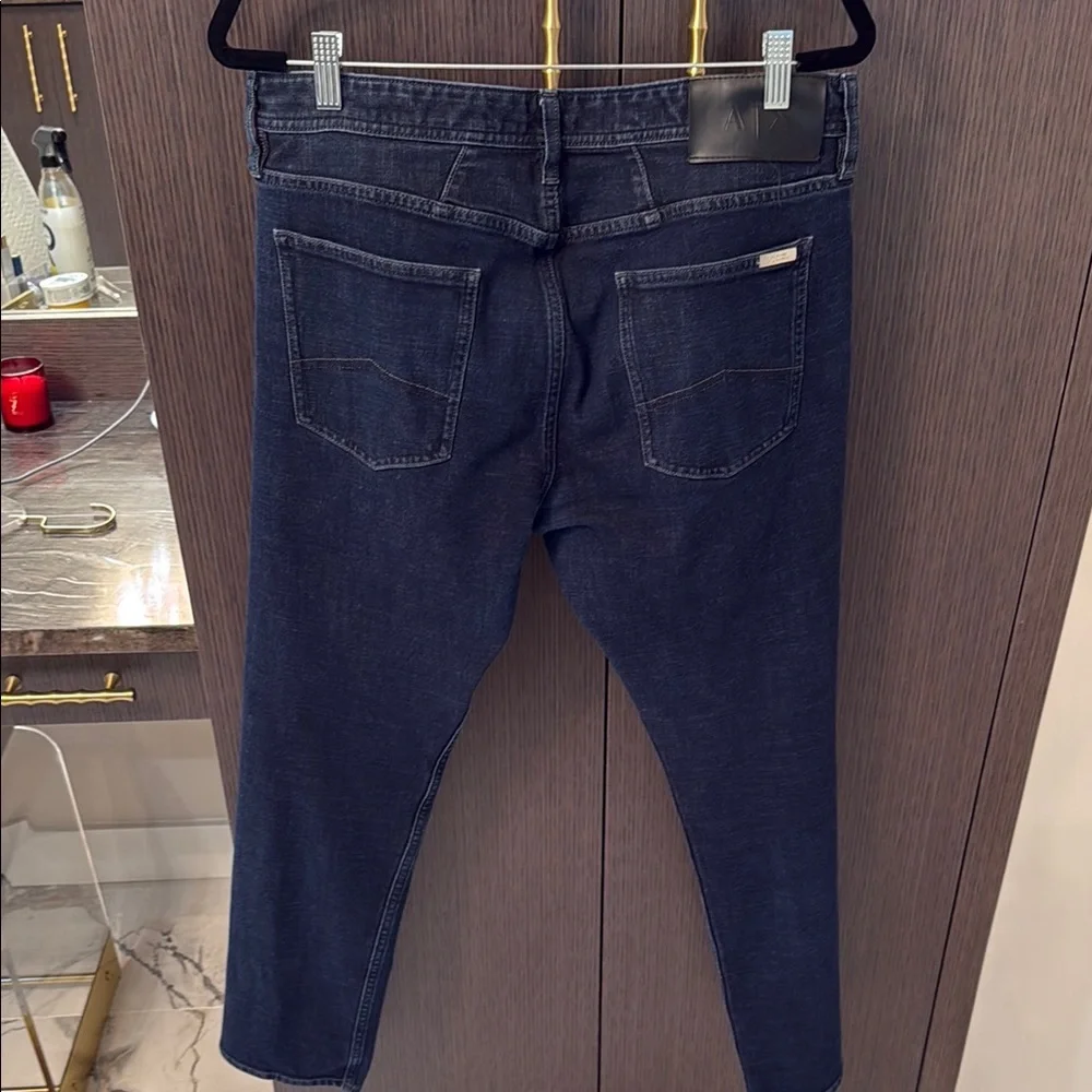 Armani Exchange Blue Straight Jeans